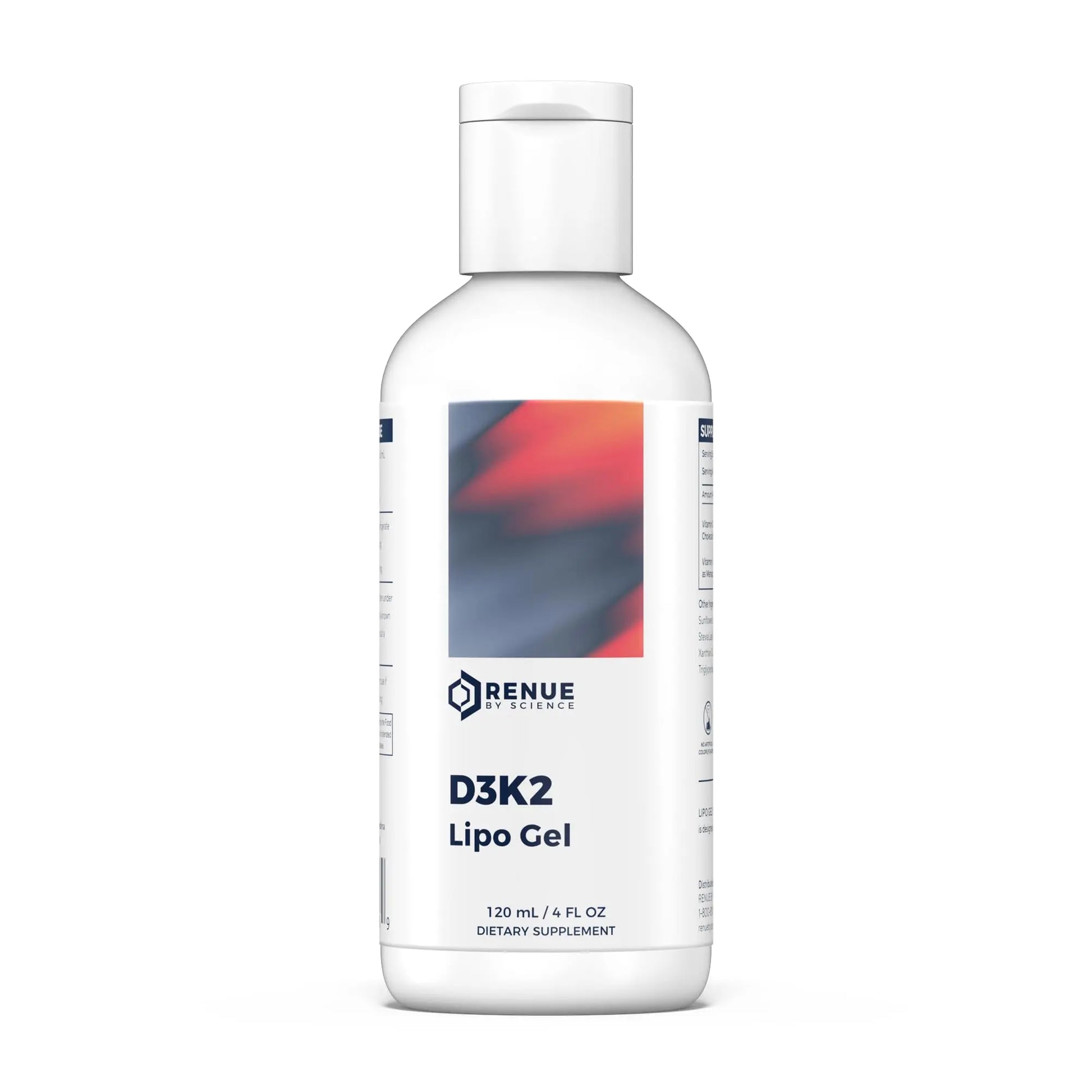 Renue By Science Vitamin D3 K2 Gel | High Strength Liposomal D3 K2 Supplement | 120ml Vitamin D K2 Gel - 2500IU Vitamin D3 & 200mcg Vitamin K2 per Serving | Non-GMO & Allergen Free | Made in The USA Renue By Science Au supplements