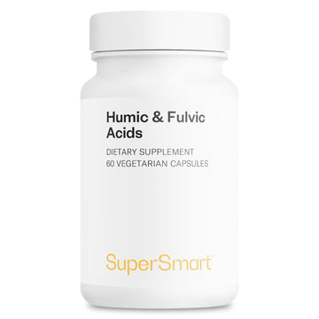 Supersmart - Humic and Fulvic Acid Supplement 300mg per Day (Patented & High Strength) - Fulvic Humic Mineral Blend | Non-GMO & Gluten Free - 60 Vegetarian Capsules Supersmart Au supplements