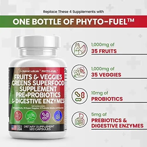 Fruits and Veggies Supplement Reds & Green Superfood - A Natural Balan Clean Nutraceuticals Au supplements