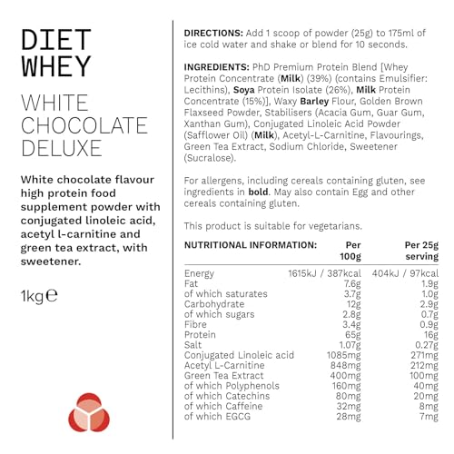 PhD Nutrition Diet Whey Low Calorie Protein Powder, Low Carb, High Protein Lean Matrix PhD Au supplements