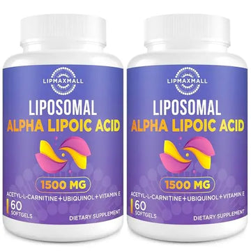 Liposomal Alpha Lipoic Acid 1500mg - with Acetyl-L-Carnitine 900mg & Ubiquinol 100mg lipmaxmall Au supplements