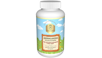 Premium Organic Ashwagandha with Black Pepper - 1300mg per Serving, 60 Capsules - Made in USA, FDA Registered Facility - Enhanced Absorption with Piperine for Optimal Performance Organic Strength Au supplements