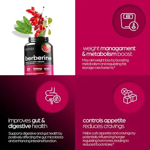 Berberine Supplement 1000mg Potent Botanical Capsules for Weight Artnaturals Au supplements