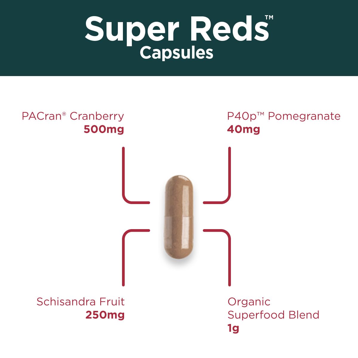 Purity Products Super Reds Capsules Formula (20+ Organic Super Fruits and Berries) Certified Organic Phytonutrients - 90 Capsules Purity Products Au supplements