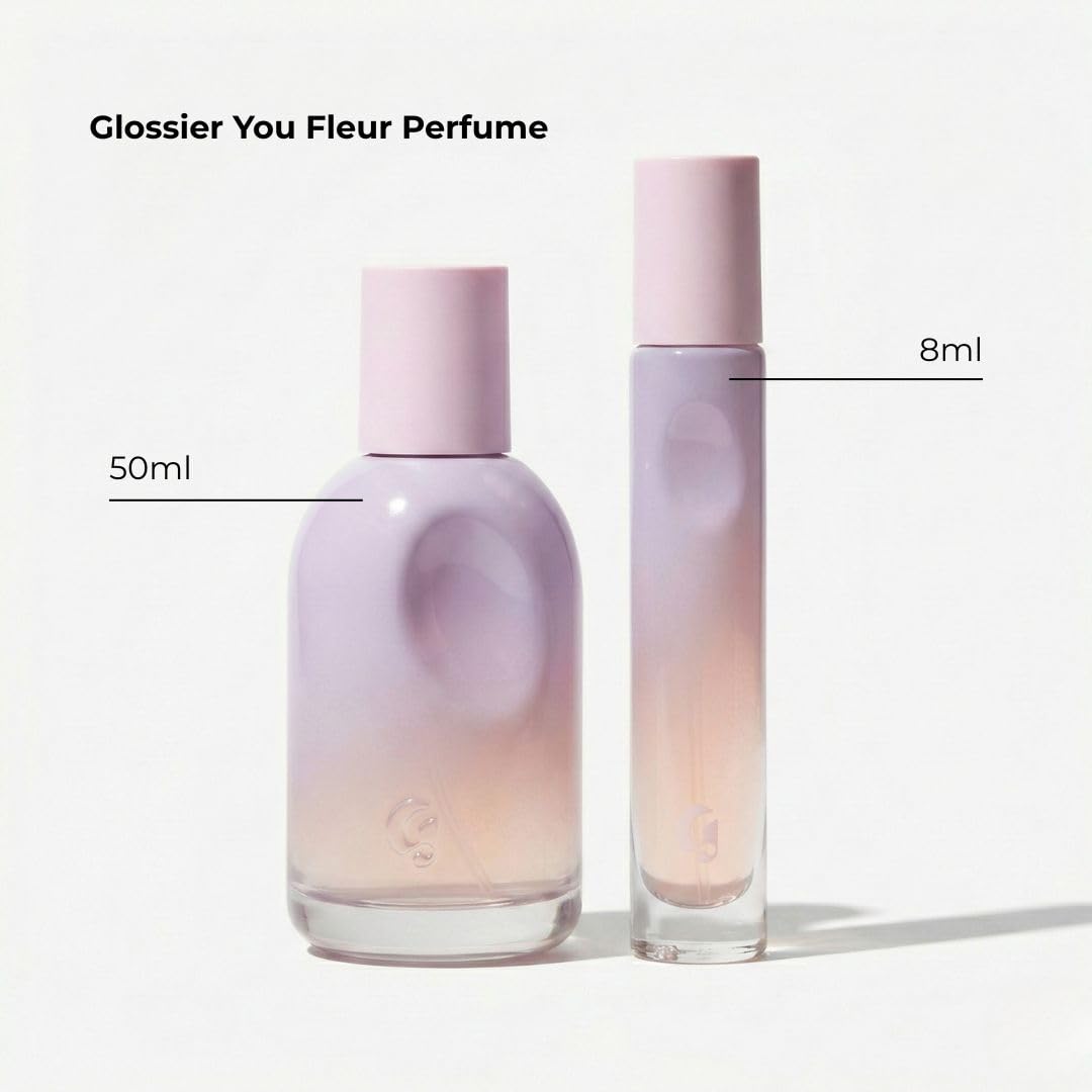 Glossier You Fleur Duo Perfume Gift Set: Fresh Floral Eau de Parfum with Ylang-Ylang, Apricot Skin & Ambrox Notes Glossier Au supplements