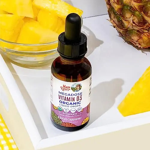 MaryRuth Organics Vitamin D3 Liquid Drops | Megadose 4000 IU | USDA Organic Liquid Vitamin D Spray for Adults & Kids | Immune Support & Bone Health | Vegan | Gluten Free | Non-GMO | 30 Servings MARYRUTH'S Au supplements