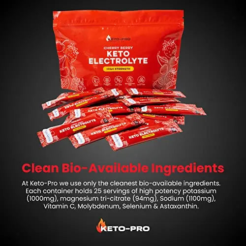 Keto-Pro Keto Electrolytes 80g | Electrolyte Powder Sachets for Extra Convenience Keto-Pro Fuelled by FAT Au supplements