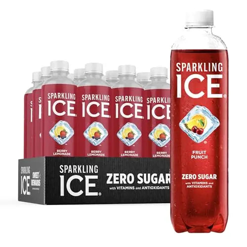 Sparkling Ice, Fruit Punch Sparkling Water, Zero Sugar Flavored Water, with Vitamins Sparkling ICE Au supplements