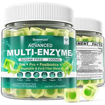 Sugar Free Digestive Enzymes Gummies 1000mg - Break Down Food Quickly - Chewable EnvyCure Au supplements