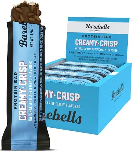 Barebells Protein Snacks Bars Creamy Crisp - 12 Count, 1.9oz Bars 55g of High Protein BAREBELLS Au supplements