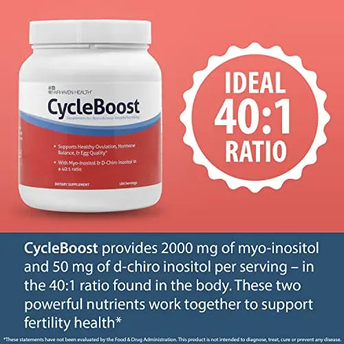 Fairhaven Health Vegan Myo-Inositol and D-Chiro Inositol Powder | 40:1 Ratio | Hormone Fairhaven Health Au supplements