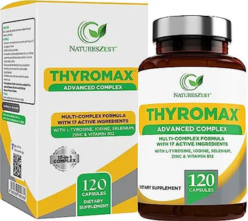 Natures Zest Thyroid Support Supplement for Women & Men - 120 Vegan Capsules Natures Zest Au supplements