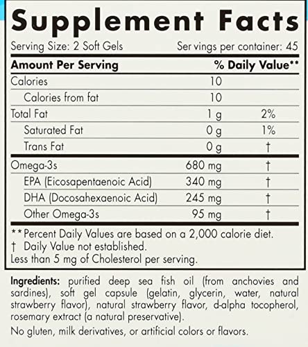 NORDIC NATURALS Junior Ultimate Omega Chewable Softgels, 680 Mg, 90 CT Nordic Naturals Au supplements
