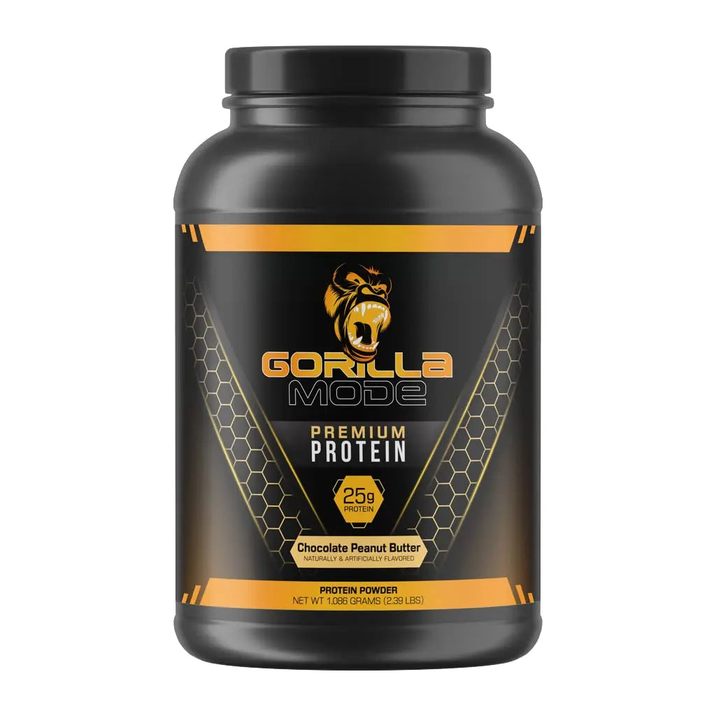 Gorilla Mode Premium Whey Protein - Chocolate Peanut Butter / 25 Grams of Whey Gorilla Mind Au supplements
