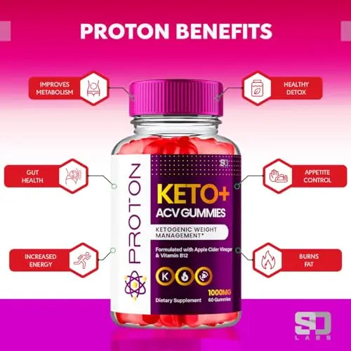 Proton Keto ACV Gummies Advanced Weight Loss 1000 MG, Proton Keto ACV Gummies S.O Labs Au supplements