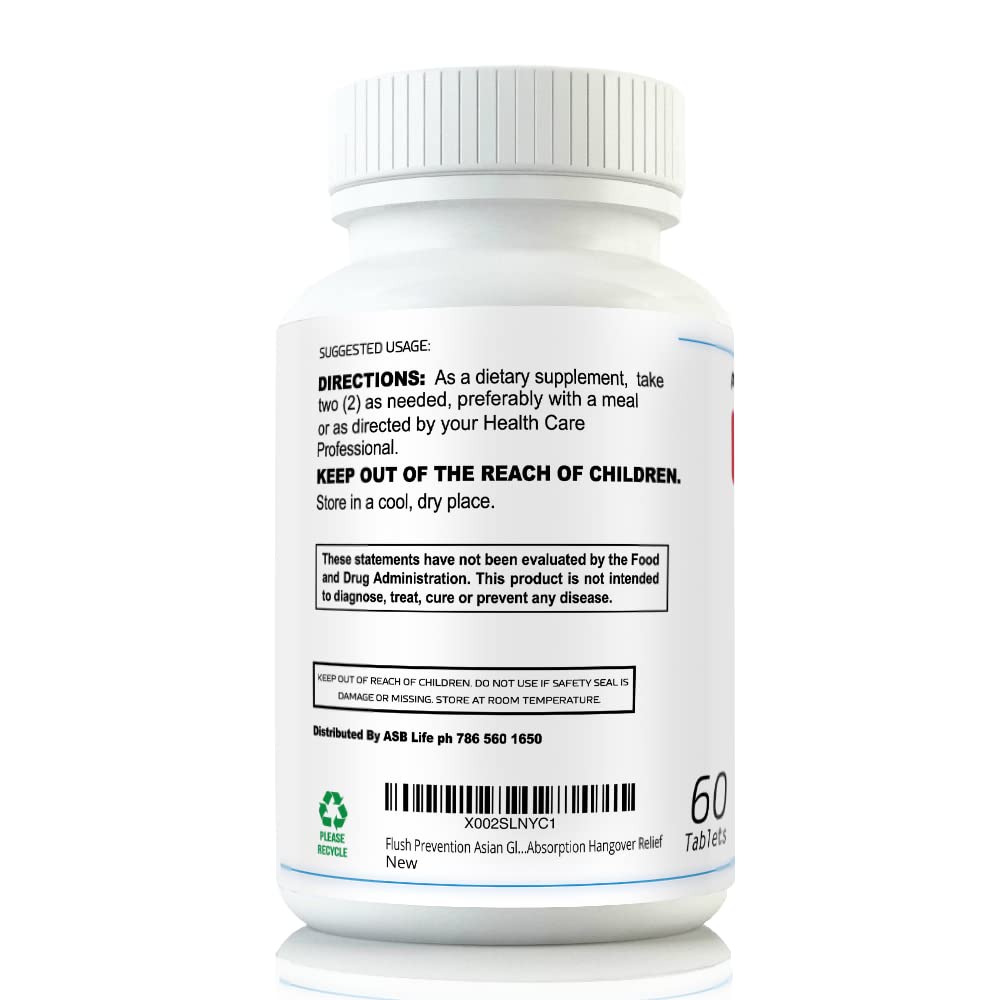 Flush Prevention Red Face Supplements Clinically formulated Fast Absorption Flush Au supplements