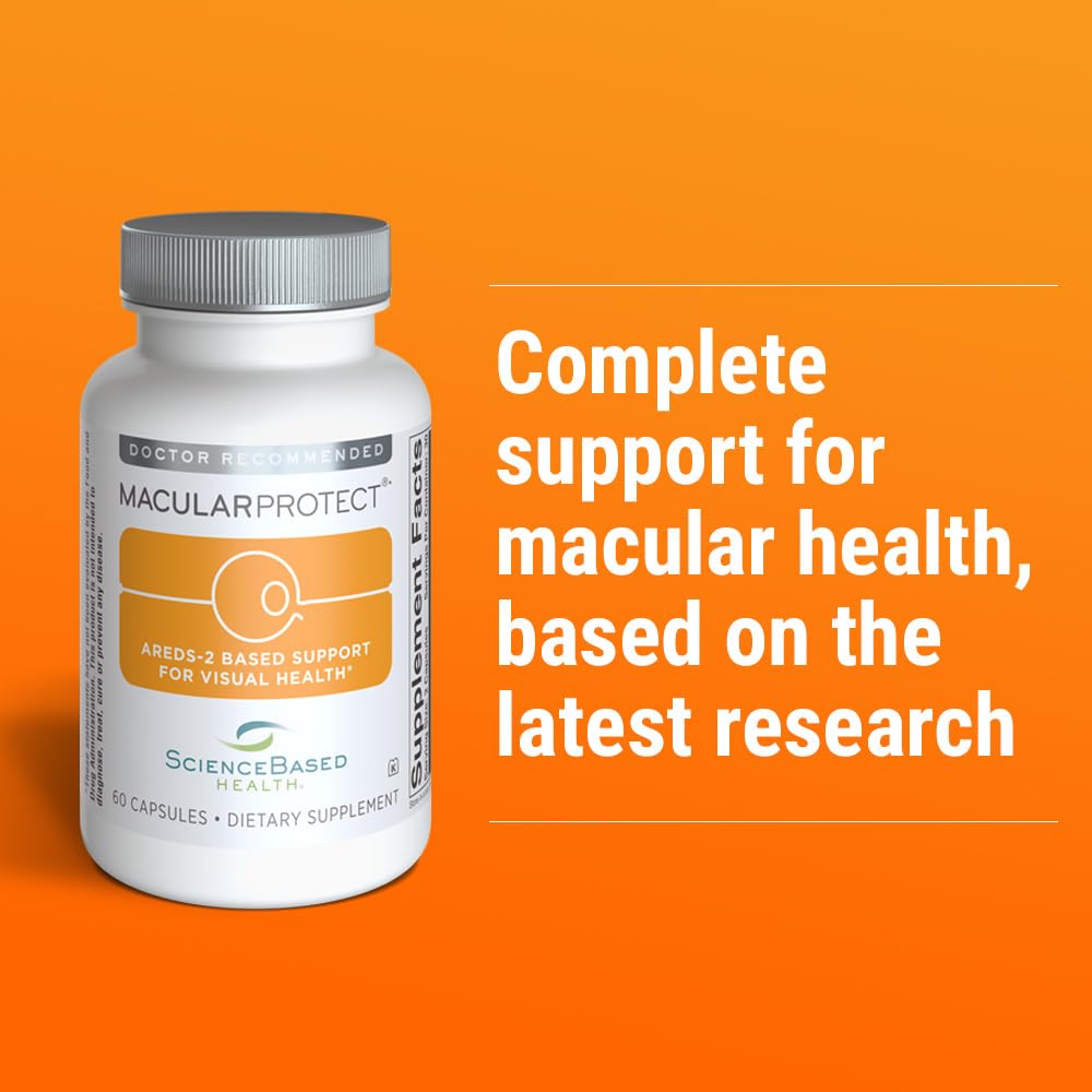 ScienceBased Health MacularProtect AREDS 2 Formula – Eye Health Vitamin & Mineral Supplement with Lutein, Zeaxanthin & B Vitamins for Macular & Vision Support – 60 Capsules ScienceBased Health Au supplements