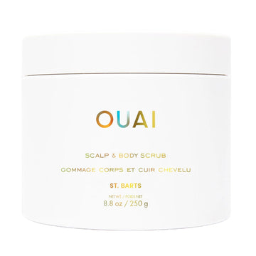 OUAI Scalp & Body Scrub, St. Barts - Exfoliating Body Scrub with Sugar & Coconut Oil Blend for Smooth, Moisturized Skin - Gentle Scalp Exfoliator for Removing Product Build Up (8.8 Oz) OUAI Au supplements