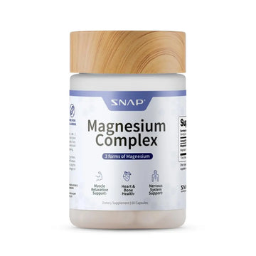 Snap Triple Magnesium Complex for Women & Men for Sleep & Muscle Support – 400mg, 3-in-1 Magnesium Supplement – Bisglycinate, Citrate & Oxide – Chelated for High-Absorption, 60 Vegetarian Capsules Snap Supplements Au supplements