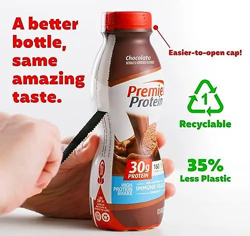 Premier Protein Shake, Chocolate, 30g Protein 1g Sugar 24 Vitamins Minerals Nutrients Premier Protein Au supplements