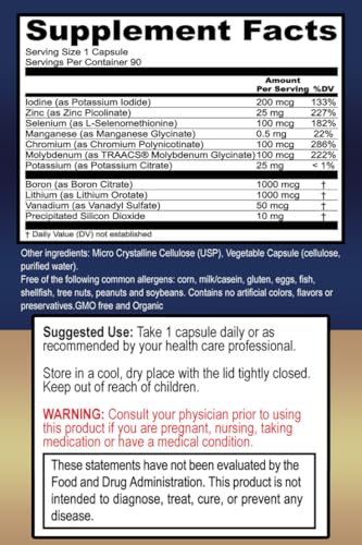 True Healing Naturals - True Minerals Supplement, Promotes Gut & Heart Health, 90 Vegetarian Capsules True Healing Naturals Au supplements