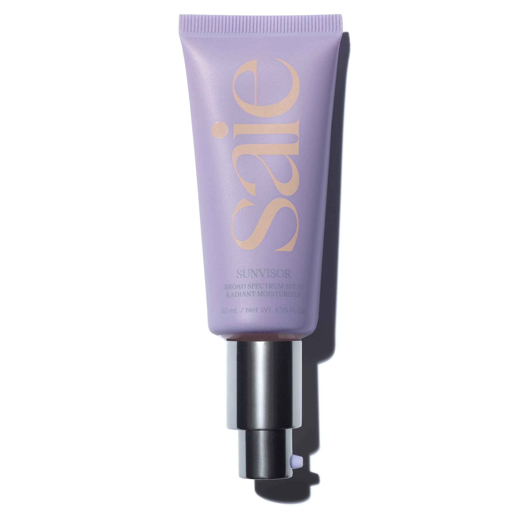 Saie Sunvisor Broad Spectrum Sunscreen Moisturizer SPF 35 - Hydrating Daily Face Sunscreen with 100% Sheer Mineral Zinc Oxide, Hyaluronic Acid + Vitamin C for Radiant, Dewy Skin (1.35 fl oz) Saie Au supplements