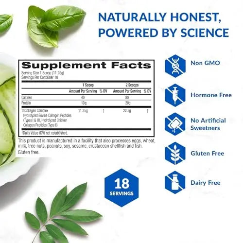 BioTrust Tri Collagen Powder - 3-in-1 Hydrolyzed Collagen Peptides Powder BioTrust Au supplements