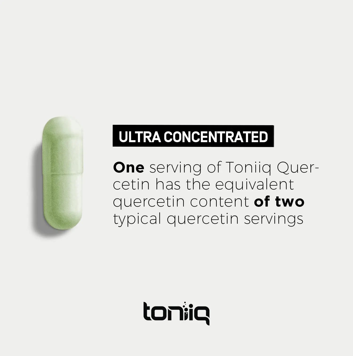 Toniiq Ultra High Purity Quercetin Capsules - 95%+ Highly Purified and Bioavailable Toniiq Au supplements