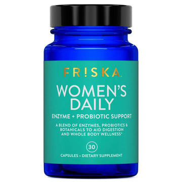 FRISKA Women’s Daily Digestive Enzyme and Probiotics Supplement, Advanced Natural Support for Female Digestive Health, Fights Bloating, Eases Digestion FR!SKA Au supplements