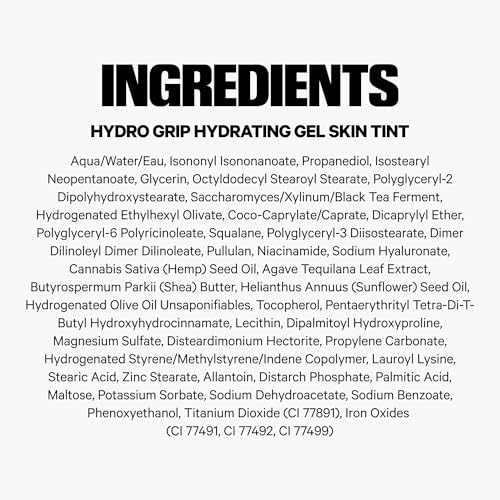Milk Makeup Hydro Grip Hydrating Gel Skin Tint – 12HR Lightweight Buildable Coverage with Hyaluronic Acid for Natural Dewy Finish – Non-Comedogenic – 9 Medium Tan w/Warm Undertones, 1oz Milk Makeup Au supplements