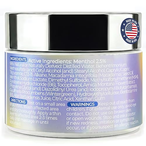 PURPLE CANYON Nerve Pain Relief Cream for Neuropathy – for Feet & Legs | MSM, Arnica, Alpha Lipoic Acid | Fast-Absorbing, Non-Greasy Formula | 2 oz PURPLE CANYON Au supplements
