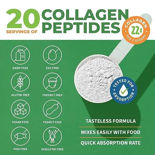 Collagen Peptides Powder Unflavored - Hydrolyzed Collagen Protein Powder ForestLeaf Au supplements