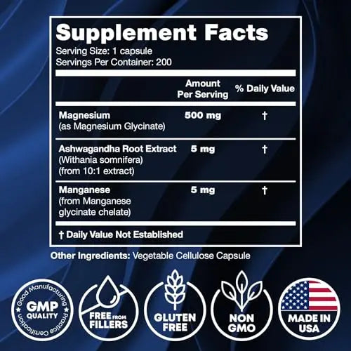 Magnesium Glycinate 500MG - Magnesium for Sleep - High Absorption Chelated Magnesiu JOYLI Nutrition Au supplements