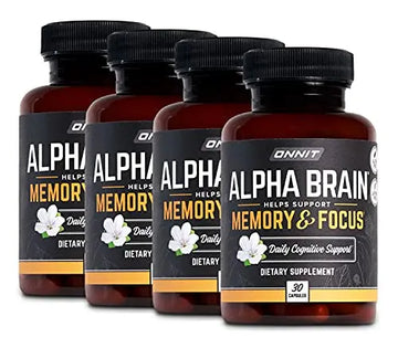 ONNIT Alpha Brain (120ct) - Over 1 Million Bottles Sold - Premium Nootropic Brain Sup ONNIT Au supplements