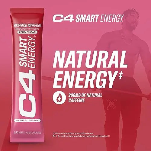 C4 Smart Energy Powder Stick Packs - Sugar Free Performance Fuel & Nootropic Brain Cellucor Au supplements