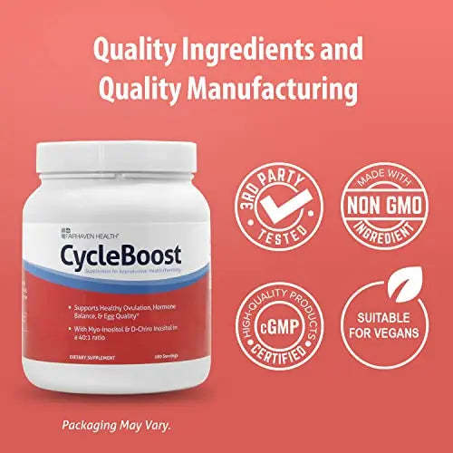 Fairhaven Health Vegan Myo-Inositol and D-Chiro Inositol Powder | 40:1 Ratio | Hormone Fairhaven Health Au supplements