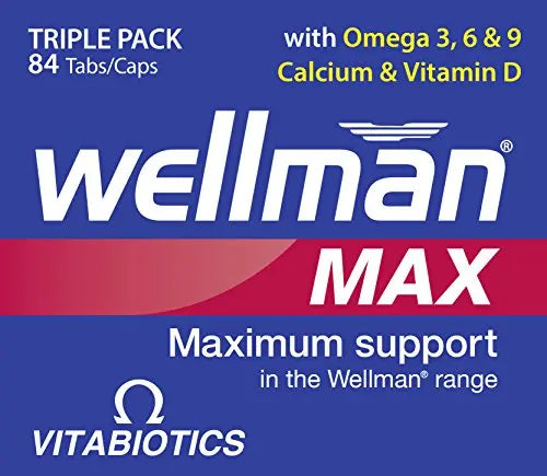 Vitabiotics Wellman Max - 84 Tablets/Capsules Vitabiotics Au supplements