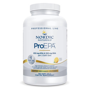 Nordic Naturals ProEPA, Lemon - 180 Soft Gels - 1210 mg Omega-3 - High-Intensity EPA Formula for Healthy Mood, Heart Health & Cellular Function - Non-GMO - 90 Servings Nordic Naturals Au supplements