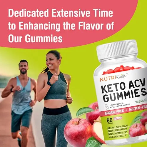 NutriKrisp Organic Keto ACV Gummy for Weight Loss - Sugar & Gluten Free Apple Cider NutriKrisp Au supplements