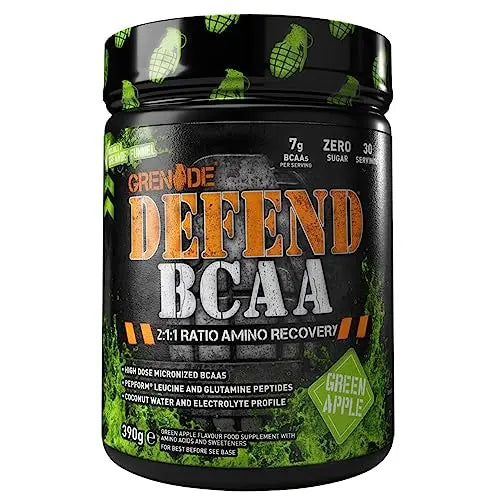 Grenade Defend BCAA Powder, Green Apple, 390 g (7 g BCAA's Per Serving - 30 Servings Grenade Au supplements