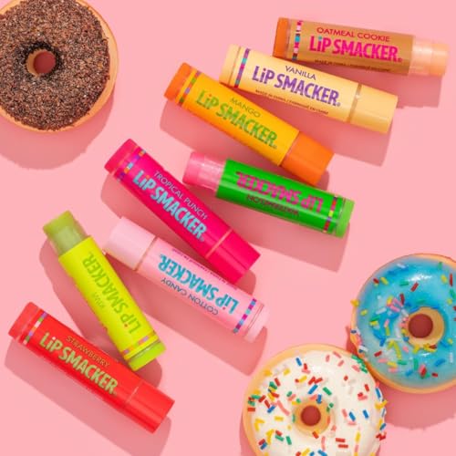 Lip Smacker Original & Best Holiday Flavored Lip Balm Party Pack, Oatmeal Cookie, Vanilla, Mango, Watermelon, Tropical Punch, Cotton Candy, Kiwi, Strawberry, Clear Lip Smacker Au supplements