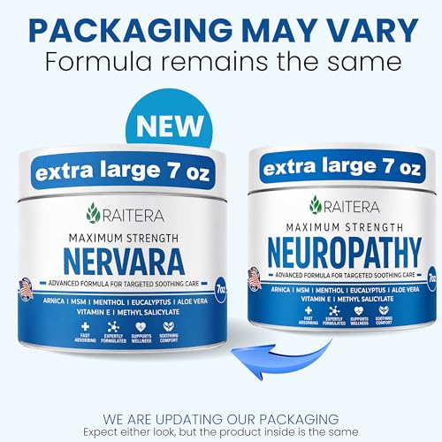 Raitera Neuropathy Cream – Extra Strength for Feet, Hands, Legs, Toes – Advanced Cooling Non-Greasy Fast Absorbing Formula - Natural Ingredients Frankincense, Arnica, Aloe Vera, Turmeric, MSM Raitera Au supplements