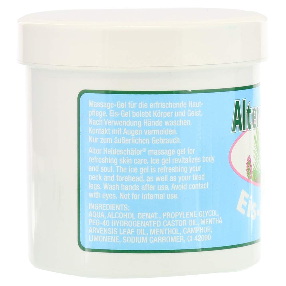 Ice-Gel with Peppermint, Campher & Menthol for Headaches, Stiff Neck, Joints, Muscles - Cooling & Soothing- Large 250ml Tub by Krauterhof Betz Au supplements