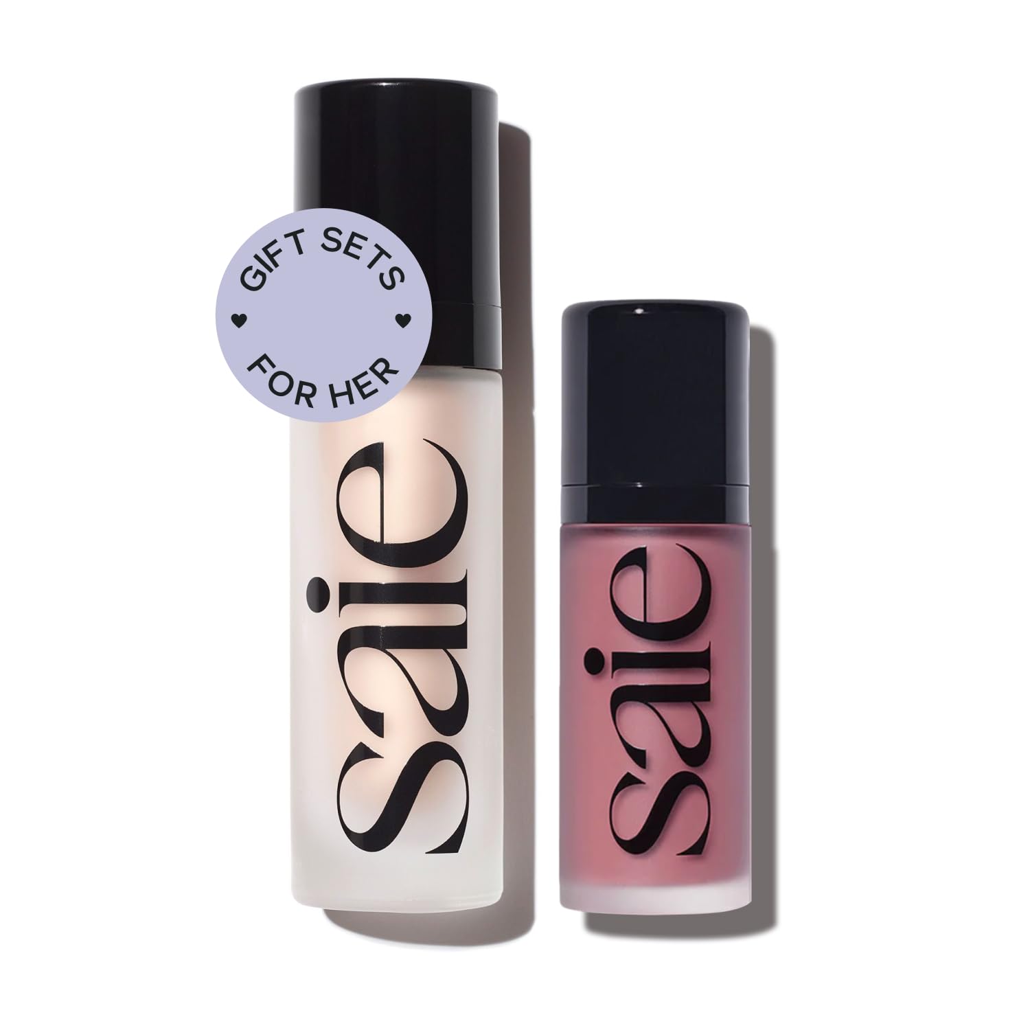 Saie Radiant Glow Duo - Dew Liquid Blush (Chilly, .40 oz) + Glowy Super Gel (Starglow, 1 oz) - Hydrating Cream Blush & Illuminating Primer for a Luminous, Natural Finish Saie Au supplements