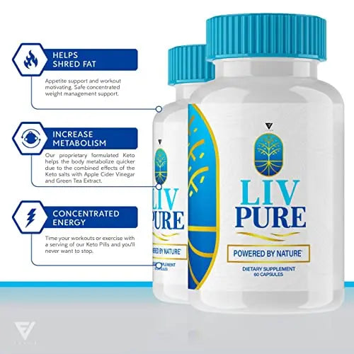 (2 Pack) Liv Pure Loss Pills, Livpure Liver Detox Cleanse Management Capsules Advanced Fyvus Au supplements