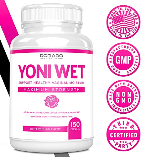 Vaginal Moisturizer & Vaginal Dryness Supplement (150 Capsules) Support Vaginal Wetness & Health DORADO NUTRITION Au supplements