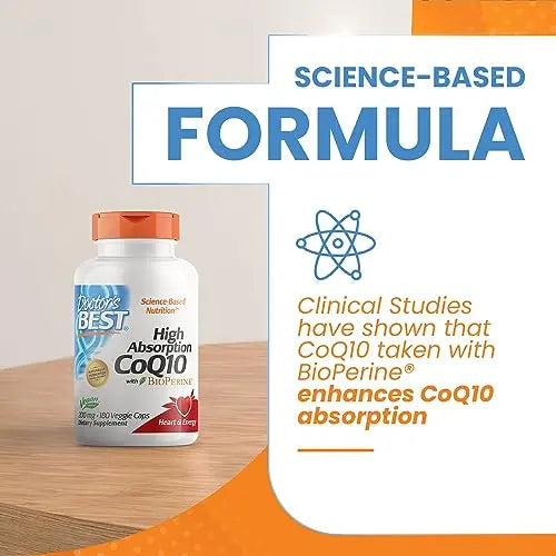 Doctor's Best High Absorption CoQ10 with BioPerine, Non-GMO, Gluten & Soy Free Doctor's BEST Au supplements