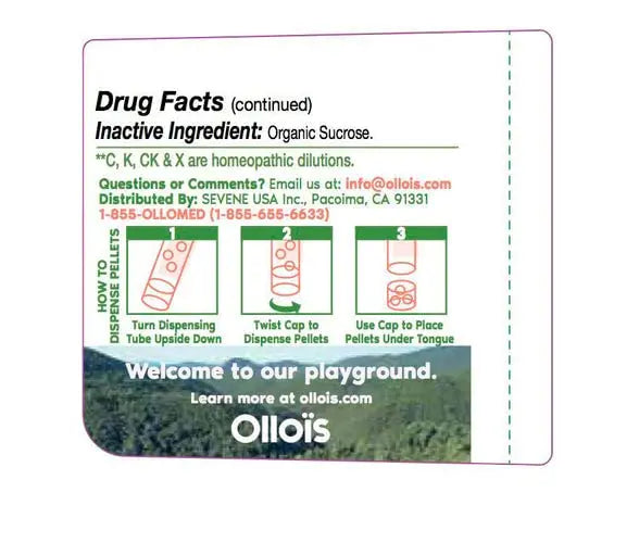 OLLOIS Ruta Graveolens 200ck Organic, Lactose-Free, Kosher Homeopathic Medicine, 80 Pellets OLLOÏS Au supplements
