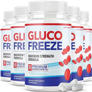 (5 Pack) Glucofreeze Pills - Official Formula Gluco Freeze Pills - Glucofreeze Pills IDEAL PERFORMANCE Au supplements